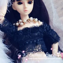 BJD кукла сексуальная черная кружевная без бретелек для 1/3 1/4 MSD кукла одежда CWB4