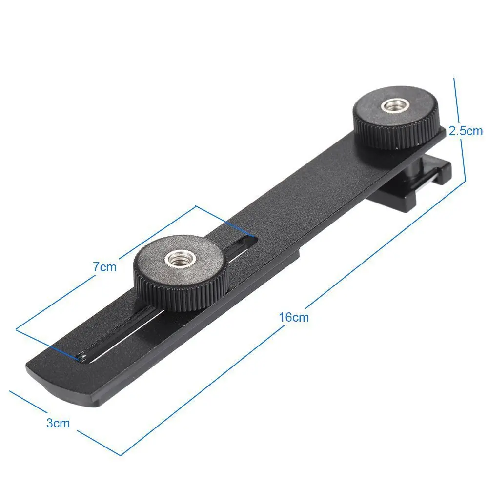 Kaliou Универсальный камера кронштейн вспышки света Стенд держатель с двумя 1/4 винт крепление для пистолета цифровой Камера dc руки