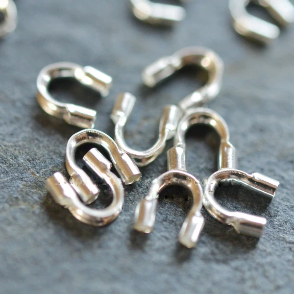 PINJEAS 925 sterling silver Clasps 20pcs U line protection device