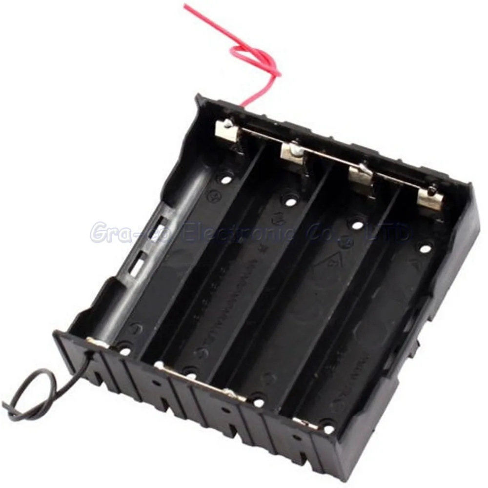 5pcs 4 Pack 18650 Battery Box 4x18650 parallel connection battery case