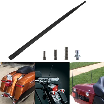 

13.7'' Black Resilient AM FM XM Radio Antenna Masts for Harley Davidson 1989 - 2017 Motorcycle Signal Aerial Antenna Accessories