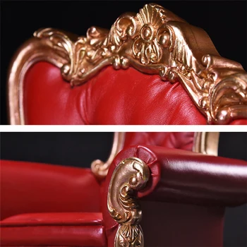 

1/6 Scale Figure Accessory Red Color with Crystal European Queen Sofa Chair Models for 12'' Figures Bodies