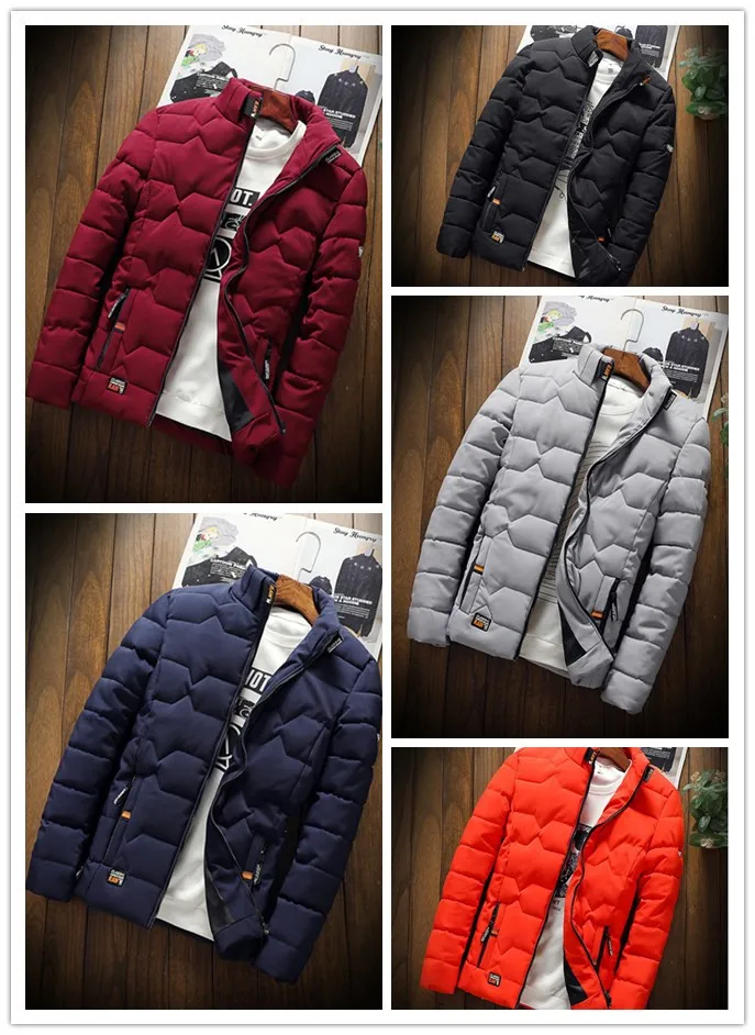 casual engrossado quente algodão-acolchoado roupas fino casacos