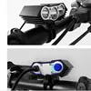 Waterproof  3XT6 LED Bicycle Light 10000LM Front Bike Head Light Night Cycling Lamp 5V USB Headlamp Only Lamp No Battery ► Photo 1/5