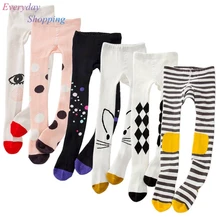 Tights for Girls Lovely Infant Baby Cartoon Cat Spring Pantyhose Cotton Tights Long Stockings Toddler Girls