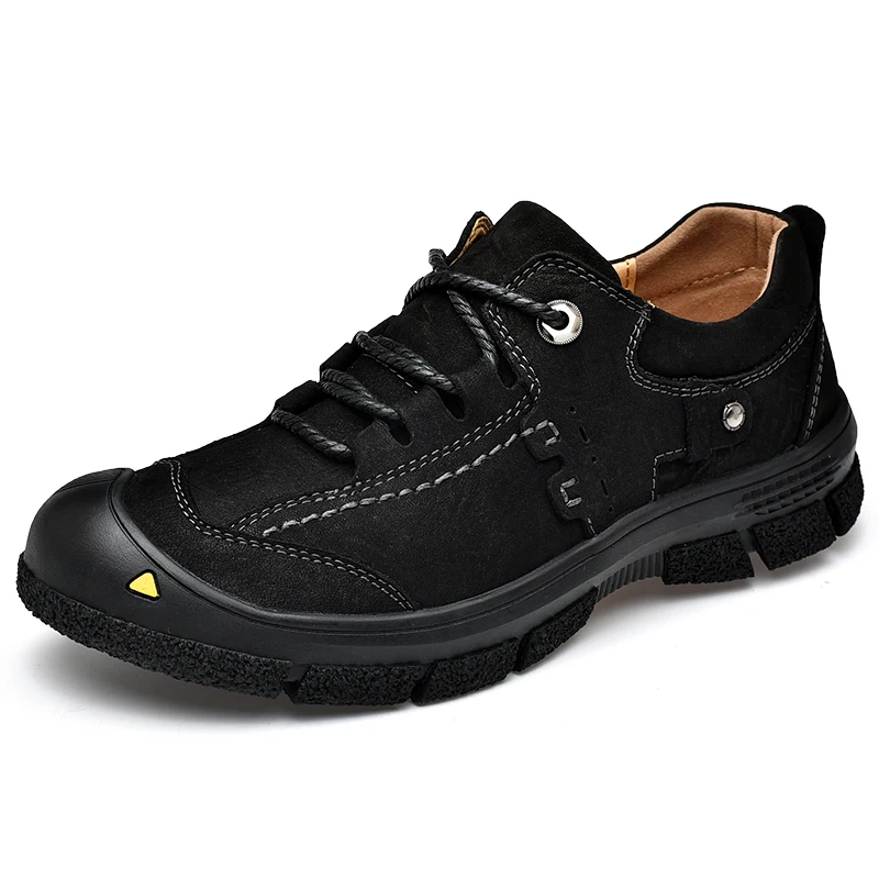 Мужские водонепроницаемые резиновые удобные уличные повседневные туфли мужские кожаные модные мужские туфли черные оксфорды водонепроницаемые