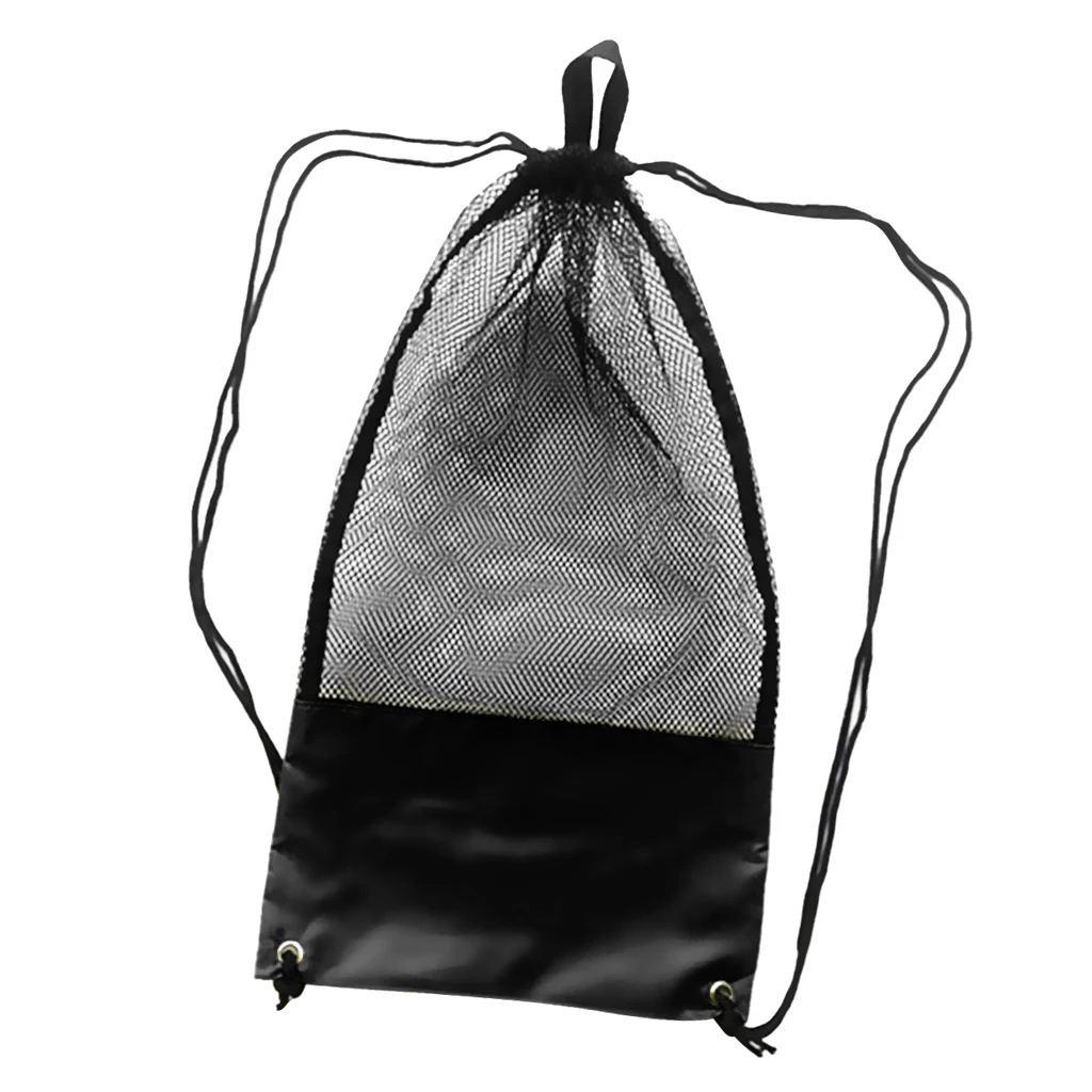 Adjustable 20KG Mesh Drawstring Bag for Snorkeling Scuba Diving Fins Goggles Mask Swimming Swim Dive Water Sports Accessories