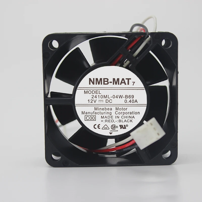 

Original 2410ML-04W-B69 6025 6CM 12V 0.40A three-wire stop alarm fan