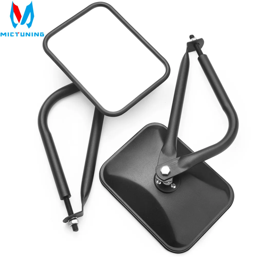 

Upgraded 8.5" Shake-proof Doorless Rectangular Square Side View Adventure Mirrors for Jeep Wrangler JK JKU CJ YJ TJ 1997-2018