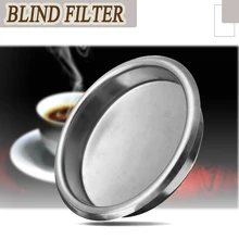 YKPuii 58 мм Серебряный фильтр для кофе слепой фильтр Эспрессо кофеварка обратная промывка корзина из нержавеющей стали