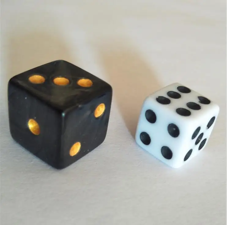 

remote control dice 12mm square corner acrylic material multi-color