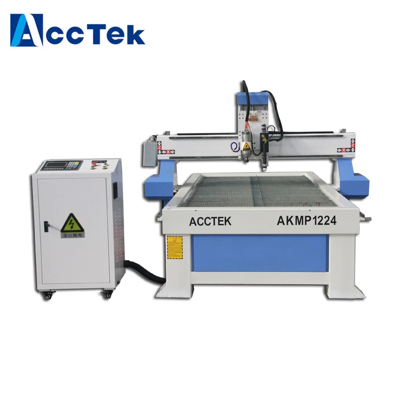 

Stainless Steel Lathe Bed START System THC Sensor Large 3D Industrial Plasma Cnc Metal Cutting Machine AKMP1224 1325