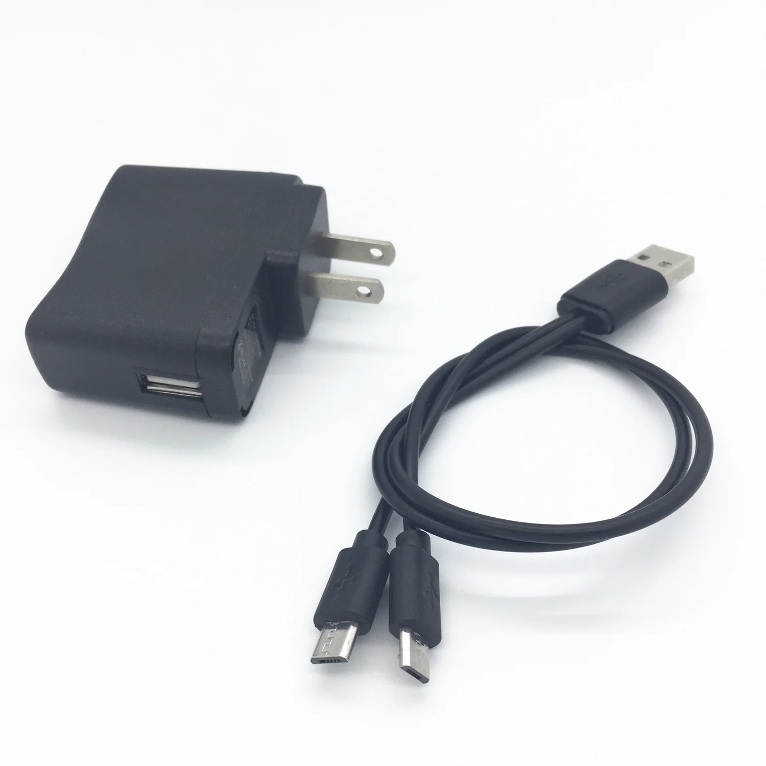 Штепсельная Вилка US/AU/EU/UK 1 фута 20 см USB штекер в 2x Micro Y разветвитель зарядный