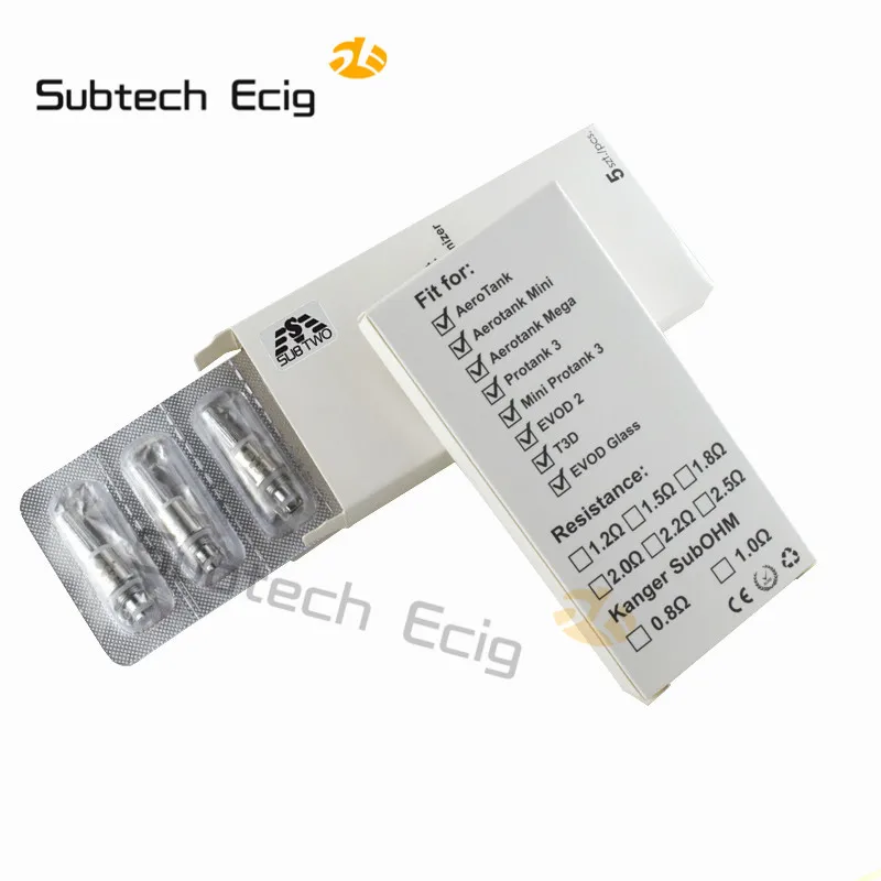 

10pcs/lot New Protank 3 Dual Coil for Aerotank mini Atomizer Replacement Coil Head Heating Core For Aerotank Mega Mini T3D