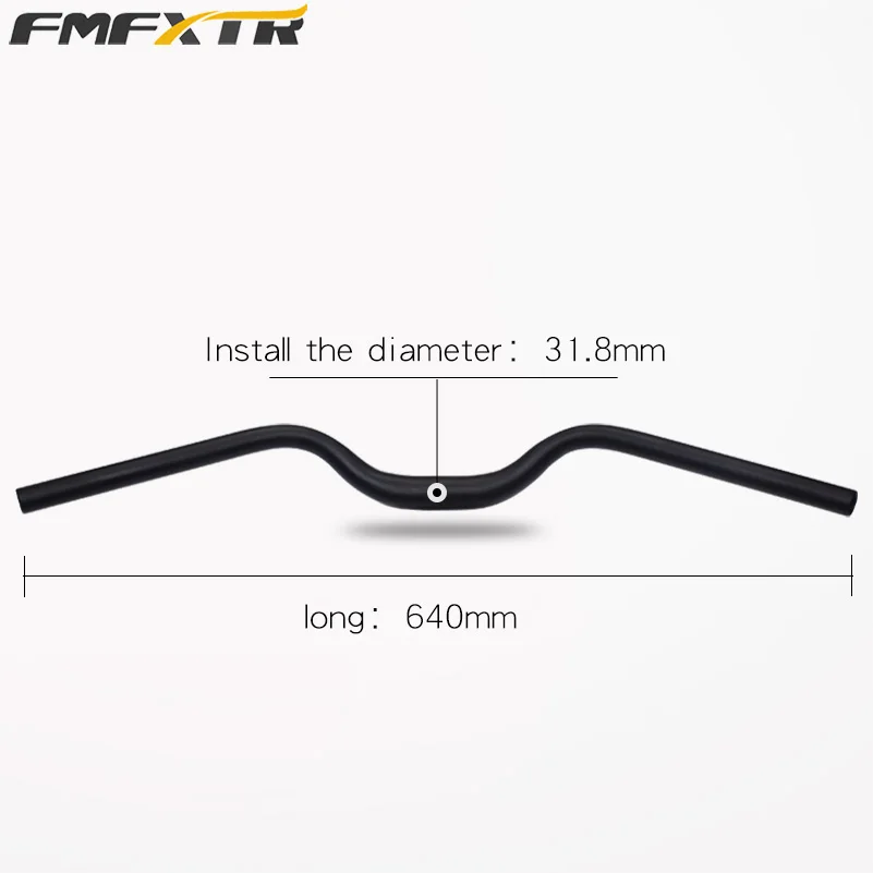 FMFXTR алюминиевый сплав M форма руль MTB Высокое качество Прочный велосипедный стояк ручка бар 31,8x640 мм