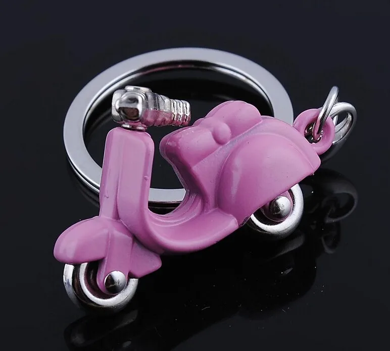 Дизайн, крутой мини металлический брелок, автомобильный брелок для ключей, Мотоциклетная цепь, разноцветный кулон для мужчин и женщин, подарок, 17217
