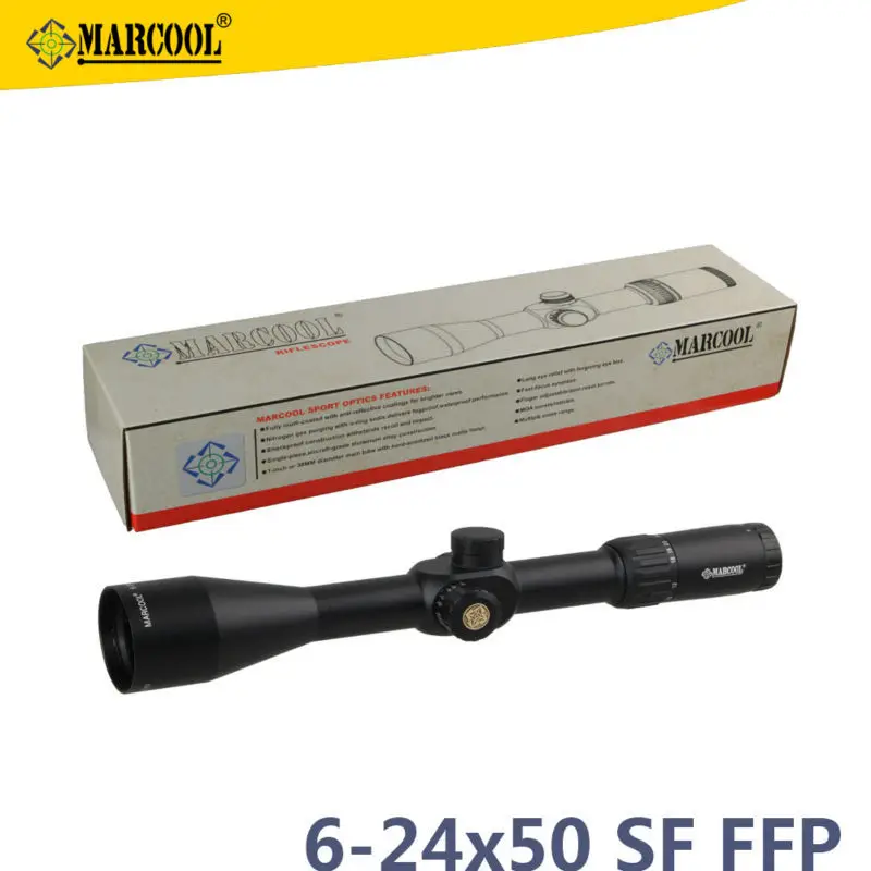 Marcool Brand EVV 6 24x50 Guns And Weapons Army Tactical First Focal Plane Hunting Rifle Telescope
