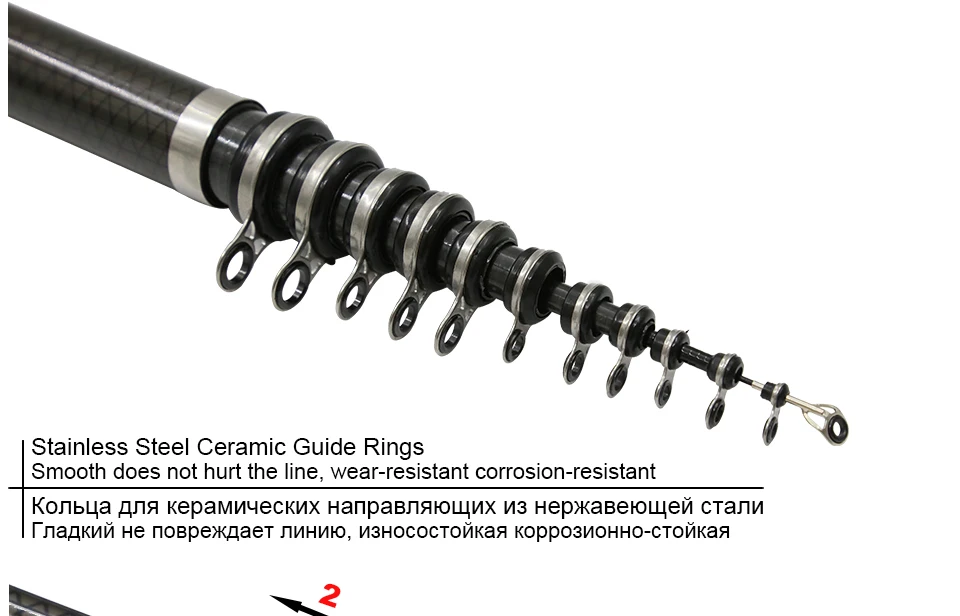 K8356 2.7m 3.6M 4.5M 5.4M 3.0M 6.3M Spinning Fishing Rod M Power Telescopic Rock Fishing Rod Carp Feeder Rod Surf Spinning Rod_05