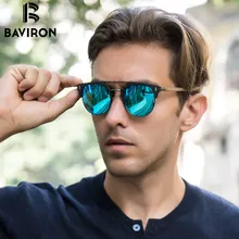 BAVIRON 2017 Designer Wooden Sunglasses Man Retro Classic Sun Glasses Metal and Wood Polarized Sunglasses Popular