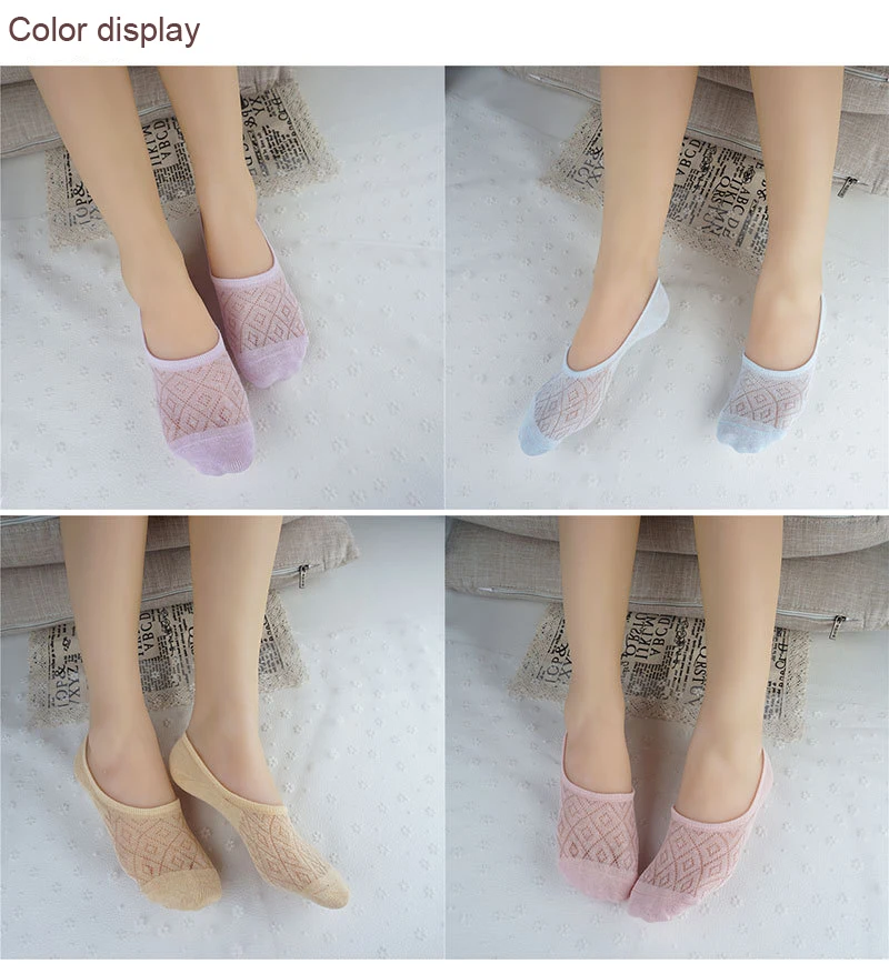 5 пар = 10 шт. летние новые Нескользящие силиконовые женские носки-башмачки невидимые носки дышащие впитывающие пот Хлопковые женские носки