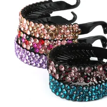 Модные разноцветные стразы, заколки для волос, заколки для волос, дизайнерские заколки для волос, когти для волос, женские хрустальные заколки для волос, инструменты