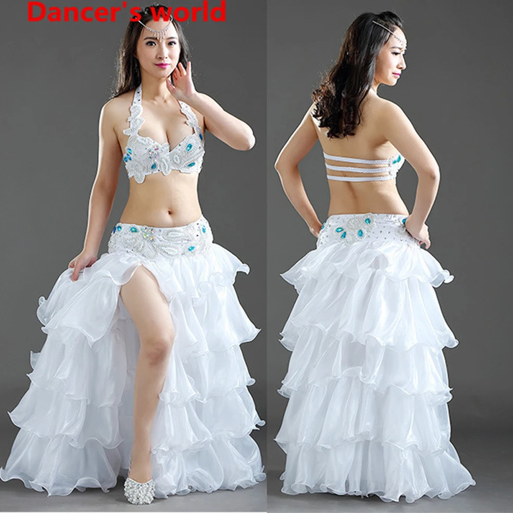 Hot Selling 4 Colour Coat Sling Style Lace Belly Dance Set Women Bra