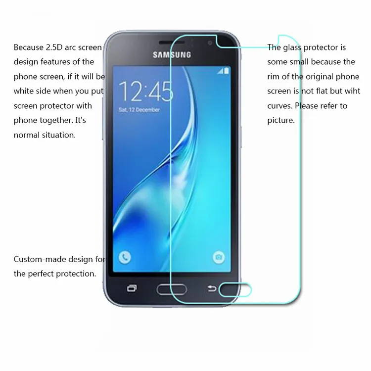 2.5D премиум класса закаленное стекло для Samsung Galaxy J1 J120F 2016 SM защитная пленка