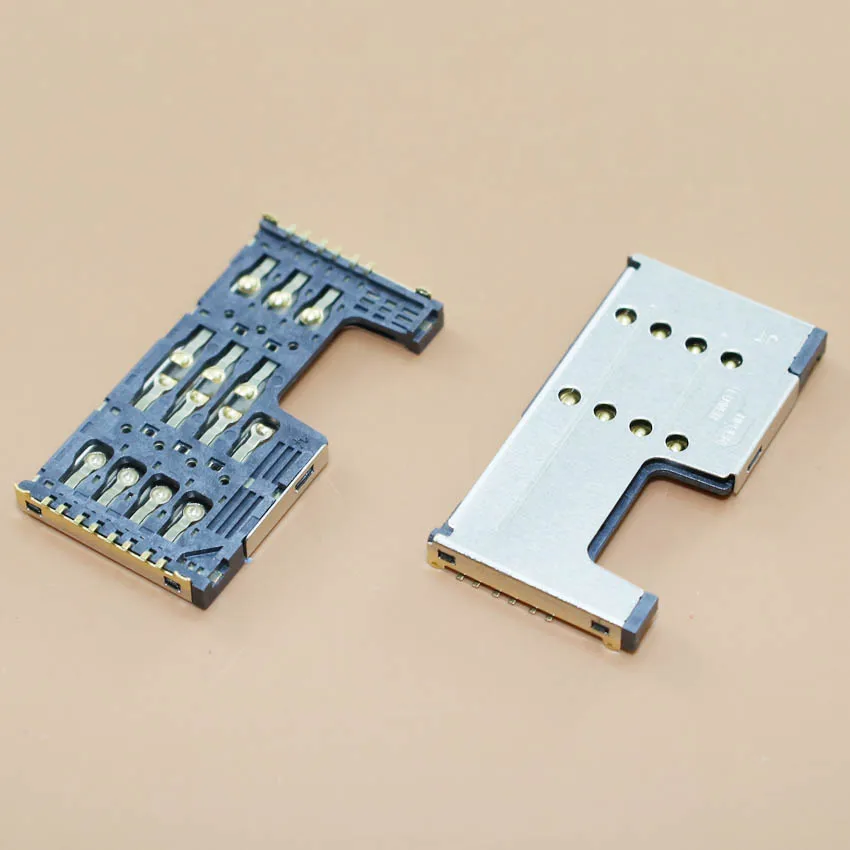 

1pcs/lot New Sim Card+SD Card 2 in 1 socket Holder Tray Slot Replacement Parts for Lenovo A355E A390T A889 A880 A708T ZTE Q101T