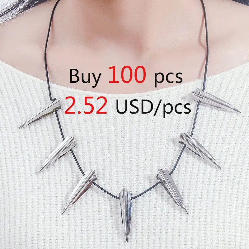 

DLSHTMB 100pcs New Black Panther Necklace Manufacturer Wholesale