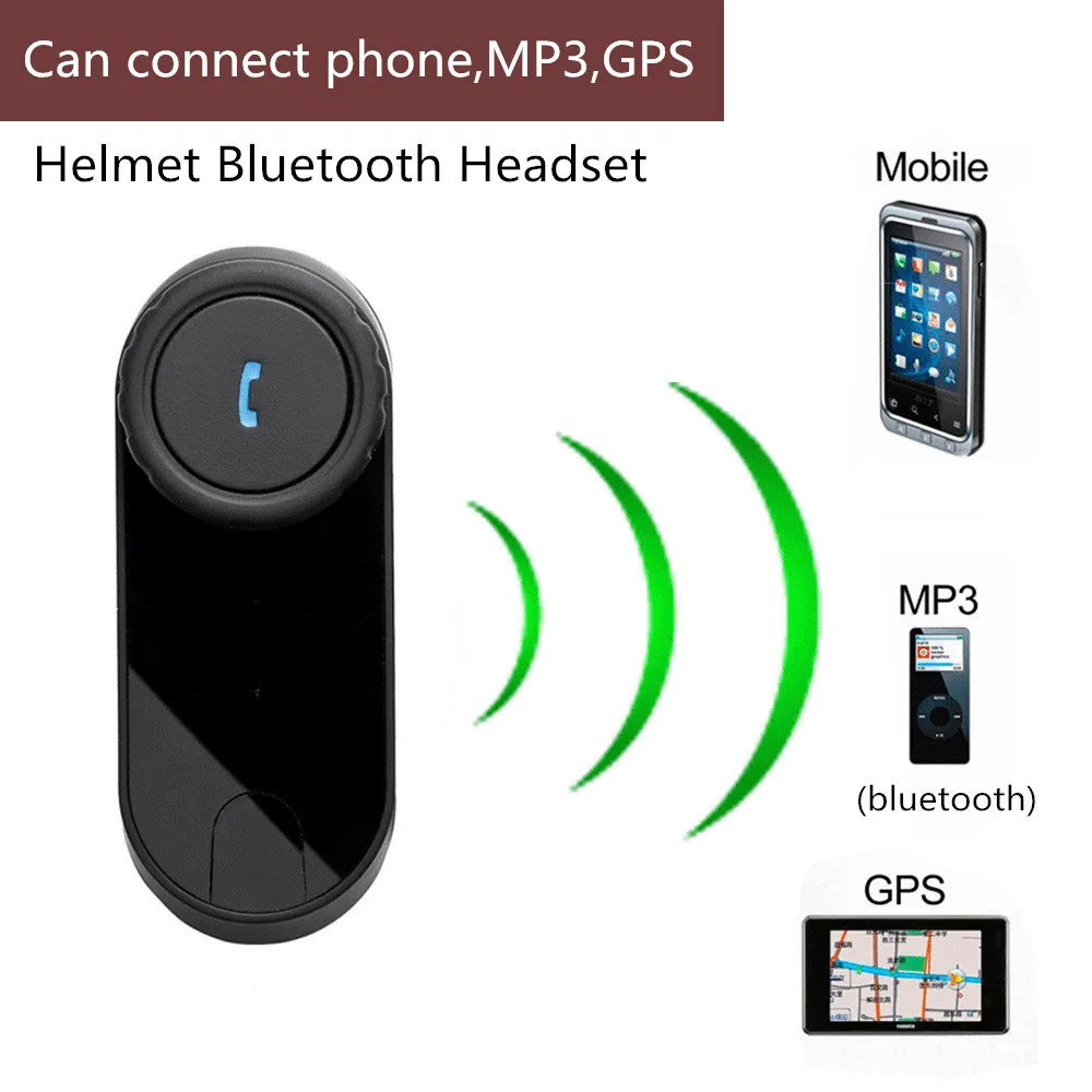 T Comvb Bt Sans Fil Intercomunicador Interphone Casque 800 M