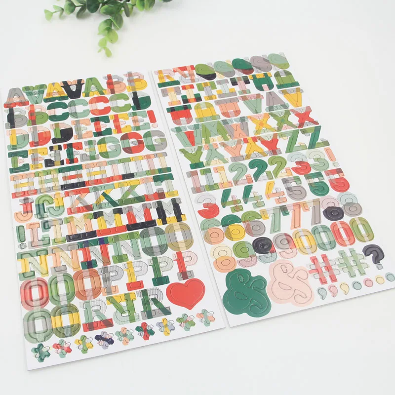 

Colorful Letters Alphabet 3D Die Cut Self-adhesive Stickers for Scrapbooking/Card Making/Journaling Project DIY