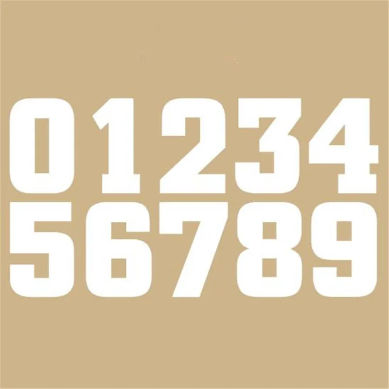 

Clothes printed patch deal with it white numbers pattern Heat transfer printing Iron on patches for clothing Diy design logo