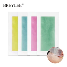 Breylee Машинка для удаления волос, восковые полоски, бумага большого размера для лица, бороды, тела, профессиональная машинка для удаления волос, двухсторонняя лента, 20 шт = 10 листов
