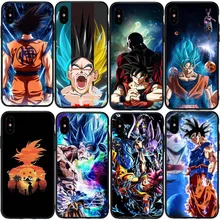 Черный мягкий силиконовый чехол Dragon Ball Son Goku для iPhone 11 11Pro XS Max XR X 8 7 6 6S Plus 5 5S SE 8PIUS Coque Capa Shell
