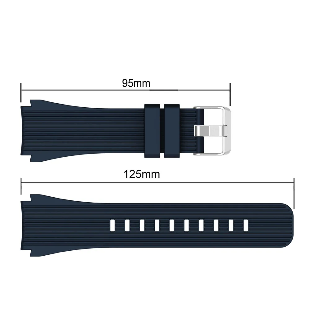 Силиконовый спортивный ремешок для часов gear S3 Classic/Frontier 22 мм ремешок для samsung Galaxy Watch 46 мм сменный Ремешок Браслет - Цвет ремешка: Midnight blue