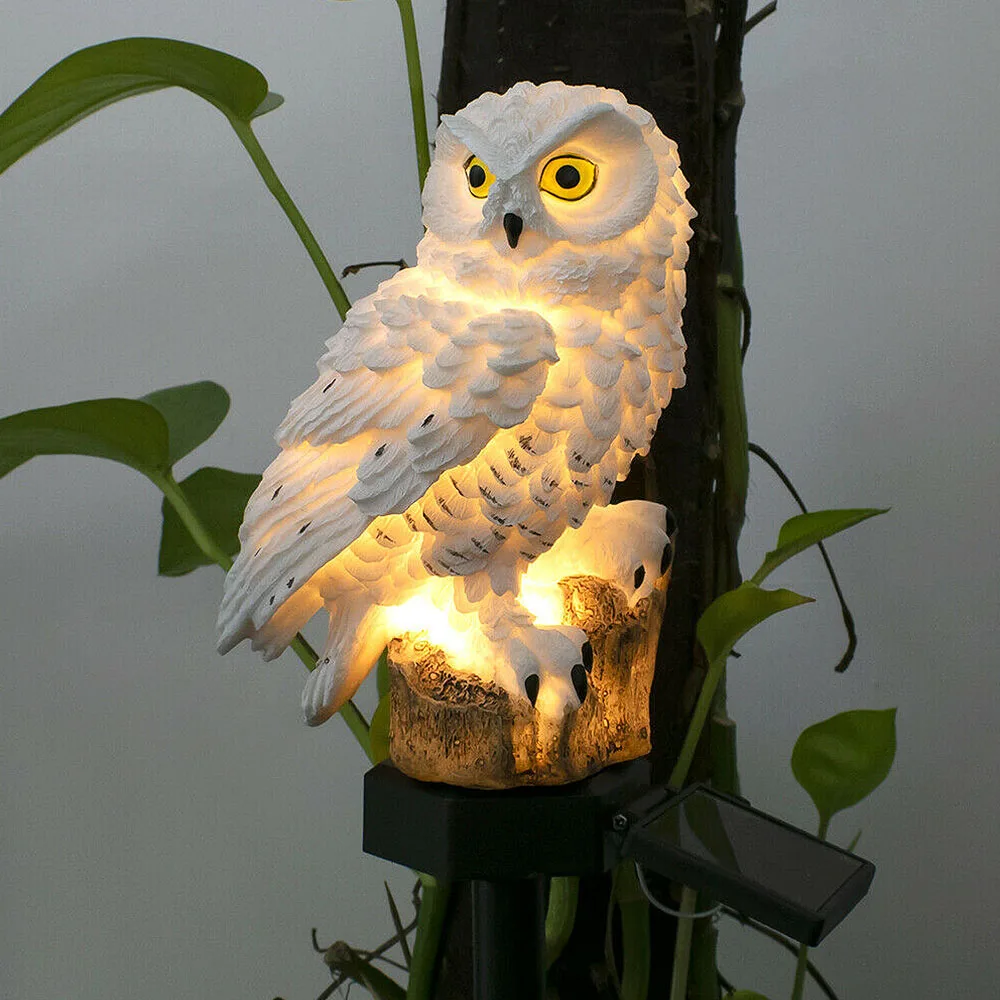 Solares do Jardim Led ao ar Escultura Novidade Coruja Solar Gramado Luzes Livre - Path Rua Luz Subterrânea Ornamento Levou Decoração 9 Gramado Path Rua Luz Subterrânea Ornamento LEVOU Decoração