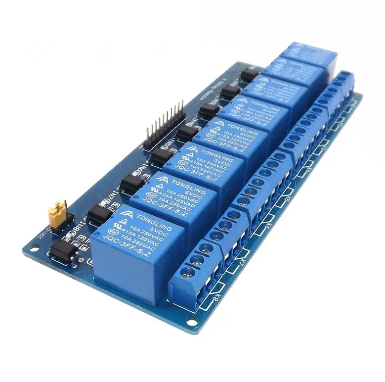 8 relay module with opto relay control board with ...