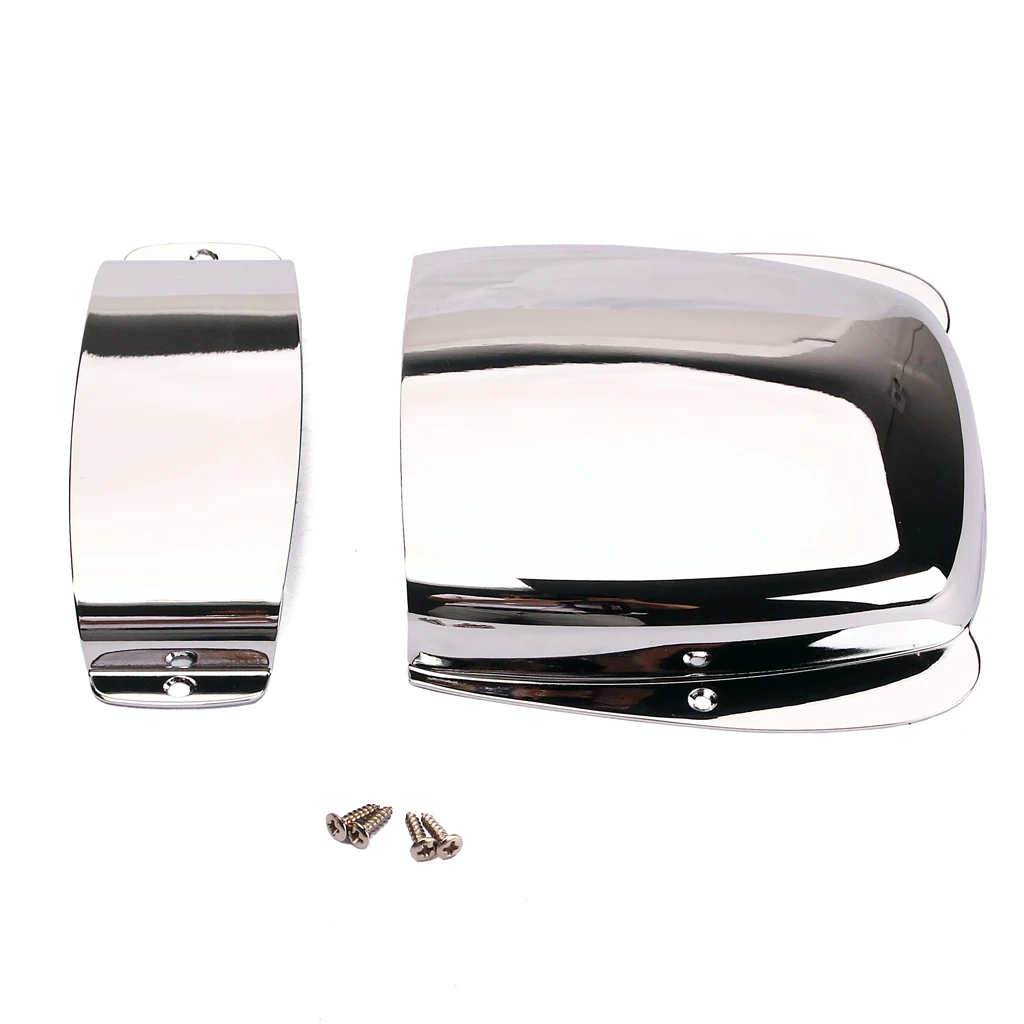 Jazz Bass Pickup Cover Bridge Cover Chrome Plated Iron Material Cover Silver