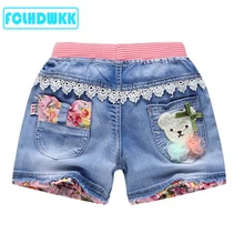 Летние детские шорты джинсовые шорты для девочек, брендовые шорты детские пляжные шорты для маленьких девочек, спортивные штаны одежда для малышей