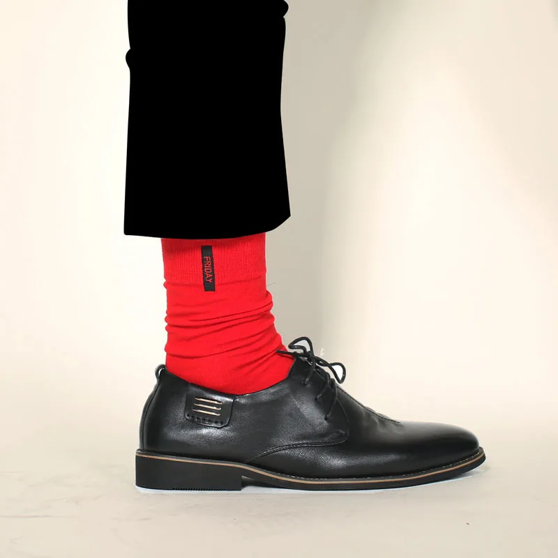 7 пар, хлопковые однотонные мужские носки, удобные антибактериальные дезодорирующие Повседневные Носки для мальчиков, модные носки ярких цветов, Meias