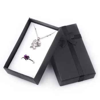

New 1PC 8*5*2.5cm High Quality Jewery Organizer Box Rings Storage Box Small Gift Box For Rings Earrings 10 Colors Present Box
