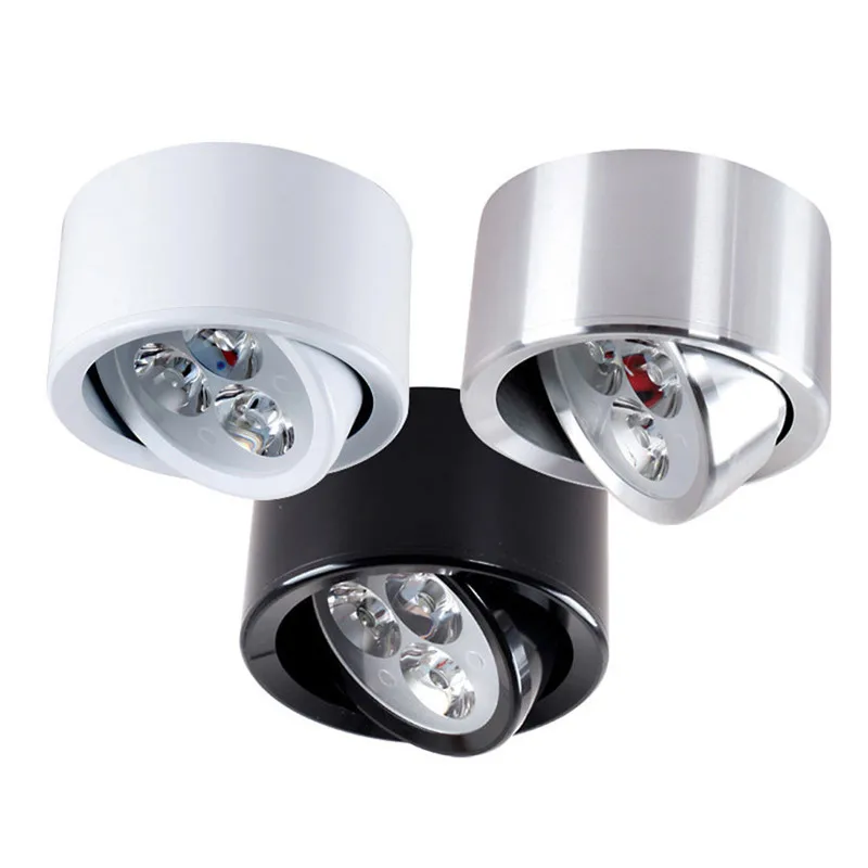 

Surface Mounted LED Downlights 3W LED Ceiling Spot Light Kitchen Bathroom LED Downlights Lamp AC220-240V
