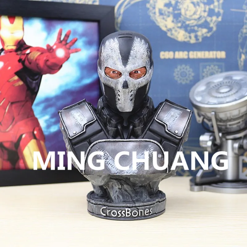 

Captain America: Civil War Avengers Crossbones Statue Superhero Brock Rumlow 1:4 Bust Resin Action Figure Model Toy W38