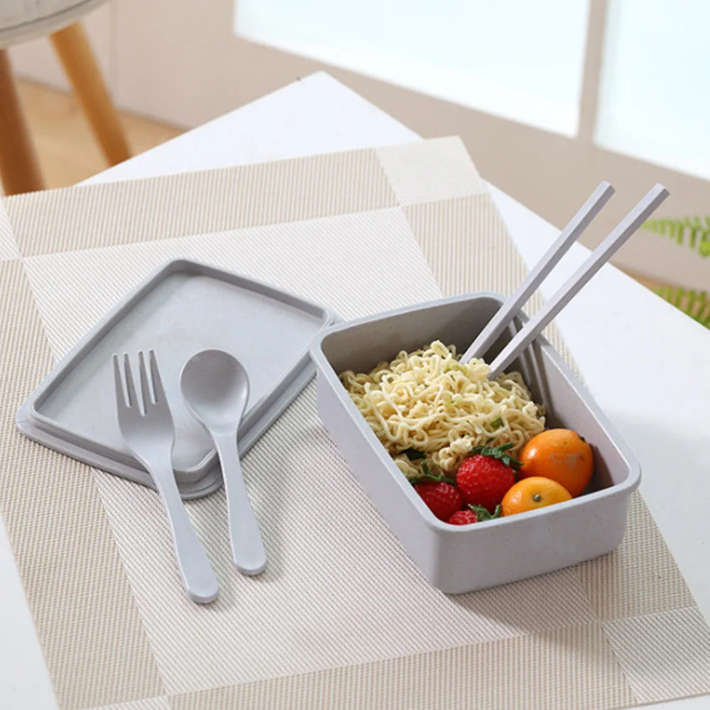 Environmentally Friendly Portable Lunch Box New Style Tableware 600ML