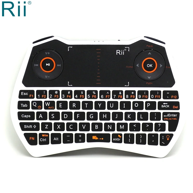 

[20pcs] Rii i28 Backlit Keyboard 2.4GHz Mini Wireless Keyboard Fly Mouse with TouchPad for Android TV Box, Mini PC, Laptop