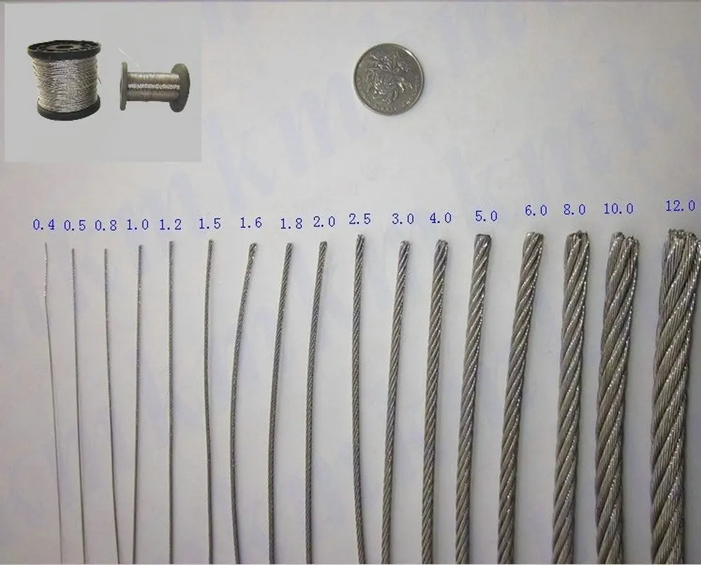 100M Roll High Tensile 1 5MM Diameter AISI 316 Stainless Steel Wire 