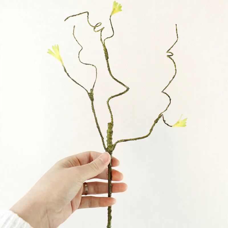 JAROWN Artificial Flower Green Plant Branches Simulation Branch Artificial Plant Wedding Decorative Arrange Table DIY material (5)