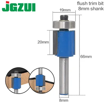 

1" Height X 3/4" Diameter Flush Trim Router Bit - 8" Shank