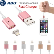 2.4A Fast Micro USB Metal Lightning Magnetic Charger Cable Magnet Nylon/PVC Power Adapter Data Cables For Samsung Android iPhone