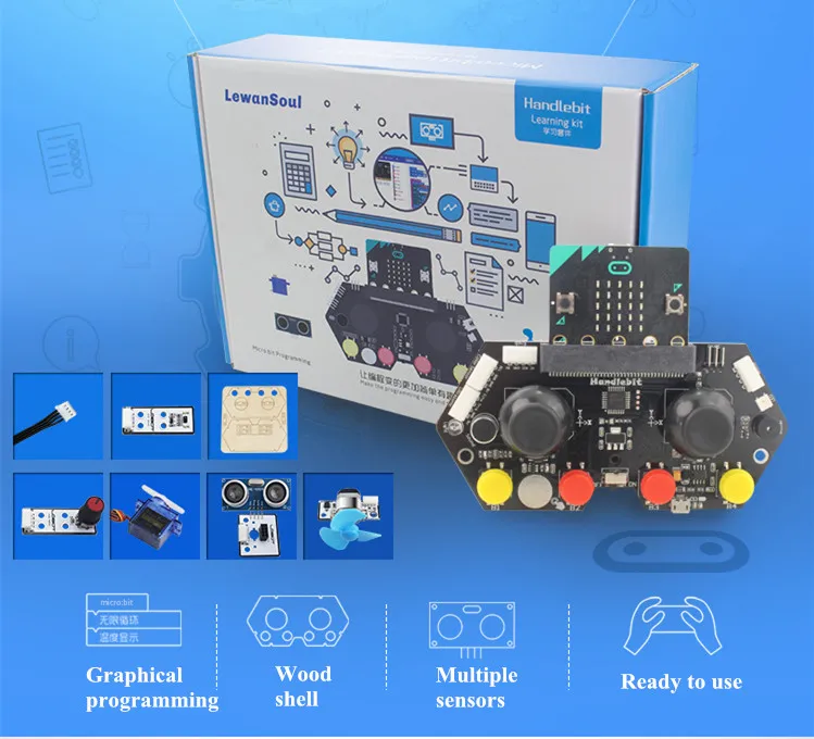 

Lobot handlebit micro:bit learning kit RC handle for DIY micro:bit robot